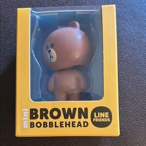 LINE FRIENDS Brown Mini Bobblehead